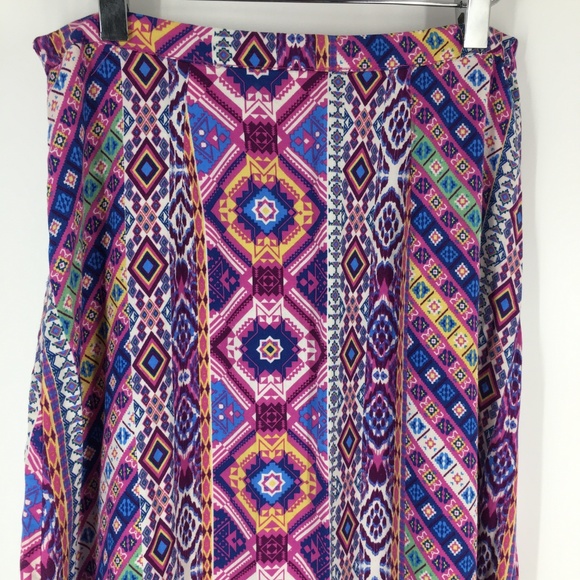 FLYING TOMATO Boho Tribal Maxi Skirt Size Small - Picture 3 of 7